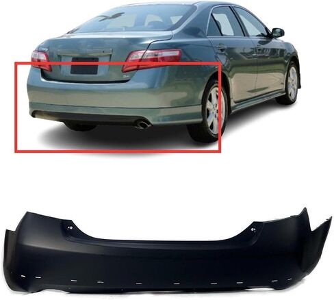 FitParts Compatible With Rear Bumper Cover 2007 2008 2009 2010 2011 Toyota Camry USA Built SE Sedan 07 08 09 10 11. New, Primed and Ready for Paint. With Dual Exhaust Cut Outs. in Saudi Arabia