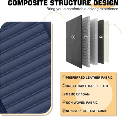 Car Seat Cover for Toyota Prius 2002-2024 Full Coverage Nappa Leather Car Seat Protector, Fashion Anti-Slip Waterproof Breathable Easy to Install, Auto Interior Accessories(Full Set,Black&Black) in Saudi Arabia