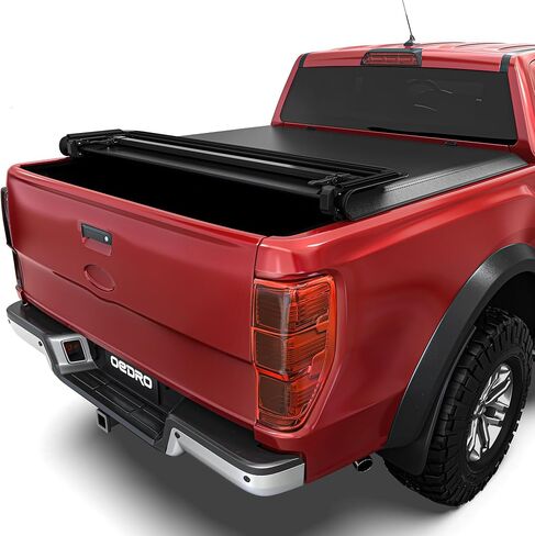 غطاء تونيو لسرير الشاحنة ناعم ثلاثي الطي من OEDRO يناسب Ford F250 F350 F-250 F-350 Superduty 1999-2025 مع سرير 6.8 قدم in Saudi Arabia