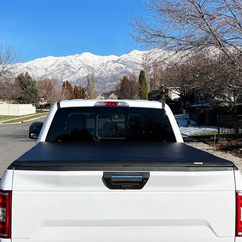 غطاء تونيو لسرير الشاحنة ناعم ثلاثي الطي من OEDRO يناسب Ford F250 F350 F-250 F-350 Superduty 1999-2025 مع سرير 6.8 قدم in Saudi Arabia