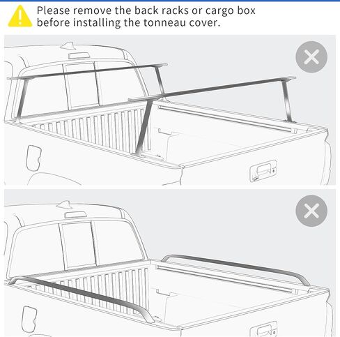 غطاء تونيو لسرير الشاحنة ناعم ثلاثي الطي من OEDRO يناسب Ford F250 F350 F-250 F-350 Superduty 1999-2025 مع سرير 6.8 قدم in Saudi Arabia