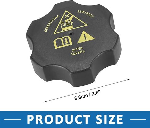 Radiator Coolant Reservoir Recovery Cap Replaces 68442532AA for Fiat 500X 2016-2018 in Saudi Arabia