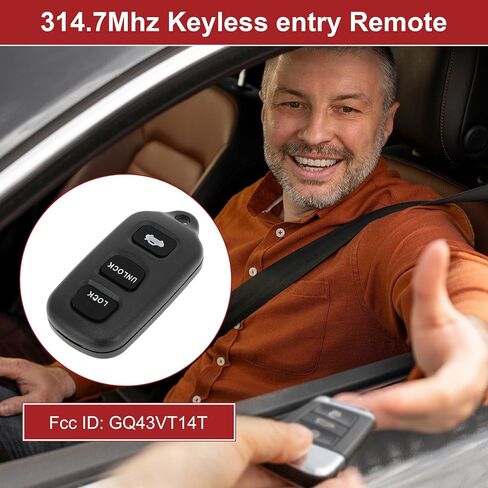 ACROPIX GQ43VT14T 314.7MHz Keyless Entry Remote Key Fob for Toyota Solara 2002-2003 for Toyota Camry 2002-2007 Replacement Car Key in Saudi Arabia