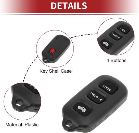 ACROPIX GQ43VT14T 314.7MHz Keyless Entry Remote Key Fob for Toyota Solara 2002-2003 for Toyota Camry 2002-2007 Replacement Car Key in Saudi Arabia