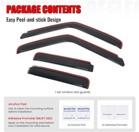 IKON MOTORSPORTS in Channel Window Visors Compatible with 1995-2005 GMC Jimmy 4Dr & Chevy Blazer 4Dr, Slim Style Acrylic Smoke Rain Guards, Side Window Wind Deflectors 4PCS in Saudi Arabia