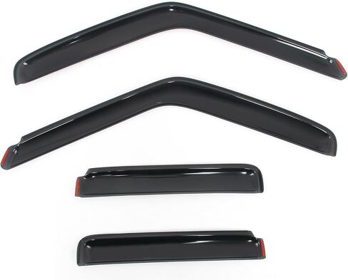 IKON MOTORSPORTS in Channel Window Visors Compatible with 1995-2005 GMC Jimmy 4Dr & Chevy Blazer 4Dr, Slim Style Acrylic Smoke Rain Guards, Side Window Wind Deflectors 4PCS in Saudi Arabia