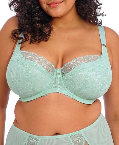 Elomi Women's Brianna Plus Size Underwire Padded Half-Cup Bra, Frozen, 42GG in Saudi Arabia