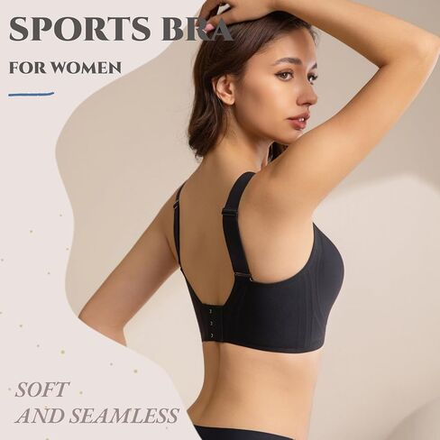 Bras for Women No Underwire Comfortable Sports Bra Smoothing Minimizer Everyday Bra(32C-46DD) in Saudi Arabia