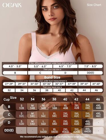 OEAK حمالات الصدر النسائية اللاسلكية V شبكة مريحة Bralette داعمة التي شيرت الصدرية لا Underwire سلس رفع حمالات الصدر اليومية 2XL الوردي in Saudi Arabia