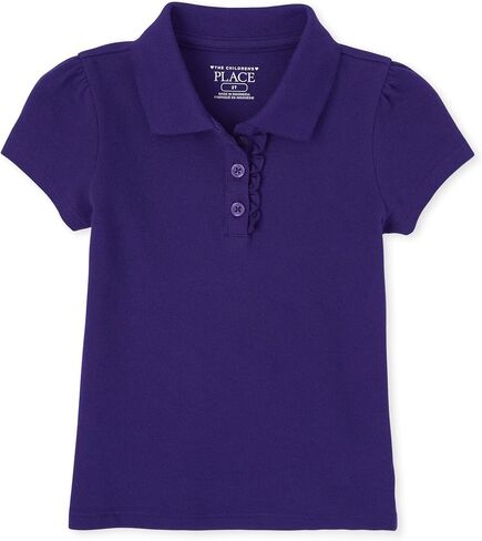 The Children's Place Girls Uniform Pique Polo Shirt, Spruce Shade, 16 US in Saudi Arabia