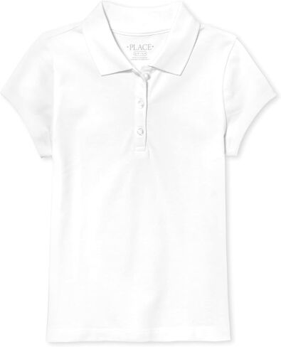 The Children's Place Girls Uniform Pique Polo Shirt, Spruce Shade, 16 US in Saudi Arabia