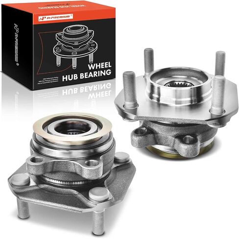 A-Premium 2 × محمل العجلة الأمامية ومجموعة المحور مع 4 عروات متوافقة مع Nissan Sentra 2007-2012 2.0L، موديلات غير ABS in Saudi Arabia