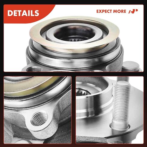 A-Premium 2 × محمل العجلة الأمامية ومجموعة المحور مع 4 عروات متوافقة مع Nissan Sentra 2007-2012 2.0L، موديلات غير ABS in Saudi Arabia