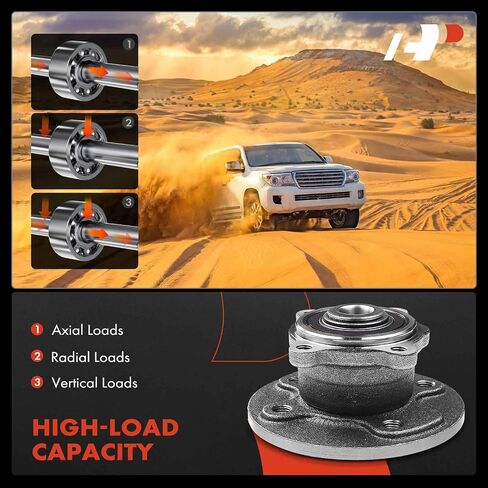 A-Premium 2 x Rear Wheel Bearing and Hub Assembly Compatible with Mini Cooper 2002 2003 2004 2005 2006 in Saudi Arabia