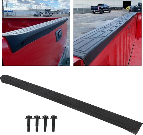 HECASA Tailgate Molding Top Protector Cap Compatible with 2007-2014 Chevy Chevrolet Silverado/GMC Sierra 1500 2500 3500 Replacement for 25844299 GM1904104 Truck Spoiler Protector Cover Black in Saudi Arabia