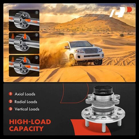 A-Premium Rear Wheel Bearing and Hub Assembly with 5-Lug Compatible with Hyundai Elantra 2007-2012, L4 2.0L & 4-Wheel ABS Only in Saudi Arabia