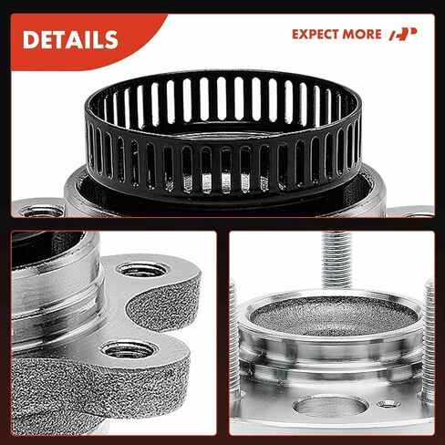 A-Premium Rear Wheel Bearing and Hub Assembly with 5-Lug Compatible with Hyundai Elantra 2007-2012, L4 2.0L & 4-Wheel ABS Only in Saudi Arabia