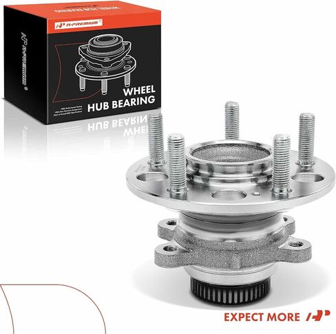 A-Premium Rear Wheel Bearing and Hub Assembly with 5-Lug Compatible with Hyundai Elantra 2007-2012, L4 2.0L & 4-Wheel ABS Only in Saudi Arabia