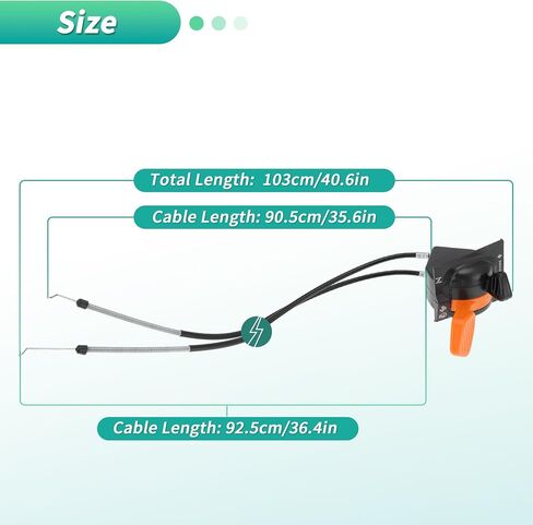 AM140333 Throttle Choke Lever Cable for John Deere X300 X300R X304 X305R X350 X350R X500 X530 X534 X570 X580 X584 Throttle Lever in Saudi Arabia