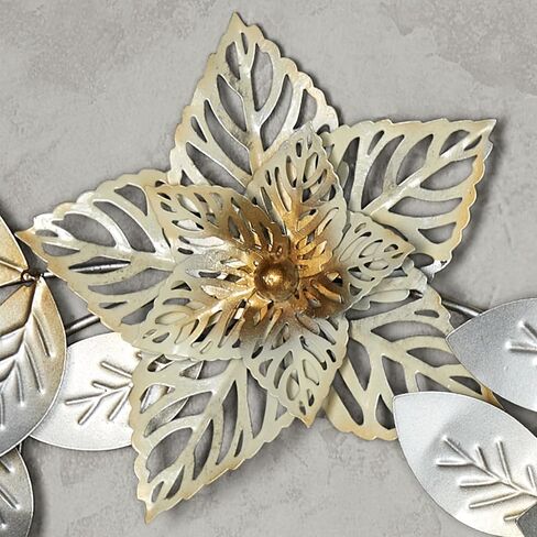 Touch of Class Metallic Sparkling Wreath Metal Wall Art 26 Inches Diameter in Saudi Arabia