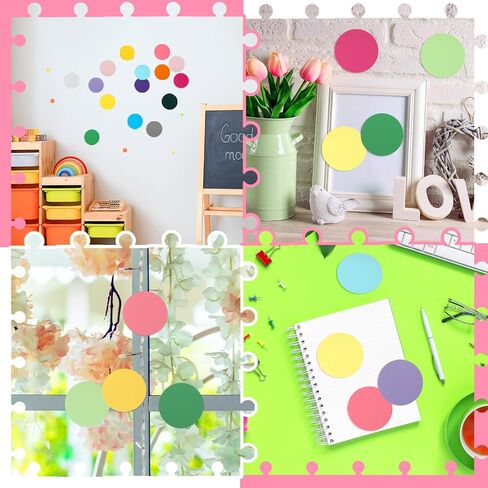Honoson 1000 Pcs Star Cutouts Paper 3.9 Inch Assorted Color Cut Outs Star Shaped Die Cuts Paper DIY Craft Projects Back to School Classroom Bulletin Board Decor in Saudi Arabia