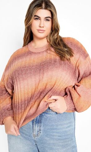 City Chic Women's Plus Size Jumper - Shay in Saudi Arabia