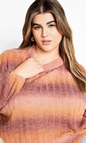 City Chic Women's Plus Size Jumper - Shay in Saudi Arabia