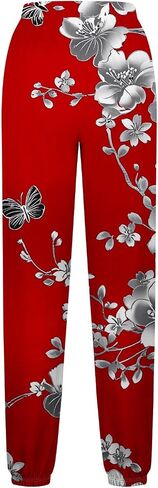 bmkBWO Sweatpants for Women,Fashion Graphic High Waisted Joggers Drawstring Lounge Pants with Pockets in Saudi Arabia