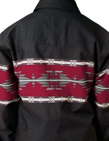 ROPER Western Shirt Boys L/S Aztec Border Black 03-030-0431-0107 BL in Saudi Arabia