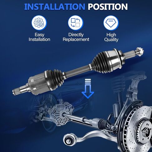 Maxfavor CV Axle Front Pair Left Right Fit for 2005-2023 Toyota Tacoma CV Axles Joint Shaft Assembly Front Driver Passenger Side 4-Door 2.7L 4.0L 3.5L in Saudi Arabia