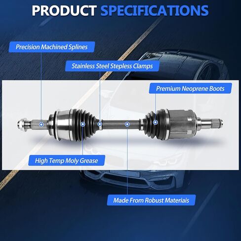 Maxfavor CV Axle Front Pair Left Right Fit for 2005-2023 Toyota Tacoma CV Axles Joint Shaft Assembly Front Driver Passenger Side 4-Door 2.7L 4.0L 3.5L in Saudi Arabia