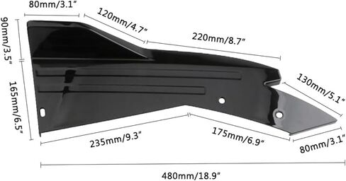 2PCS Car Rear Bumper Diffuser Spoilers for Volvo S60 III 2018 2019 2020 2021 2022 2023 2024, Rear Bumper Guard Diffuser Splitter Anti-Collision Front Bumper Lip Protector Exterior Decoration in Saudi Arabia