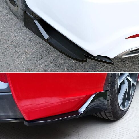 2PCS Car Rear Bumper Diffuser Spoilers for Volvo S60 III 2018 2019 2020 2021 2022 2023 2024, Rear Bumper Guard Diffuser Splitter Anti-Collision Front Bumper Lip Protector Exterior Decoration in Saudi Arabia