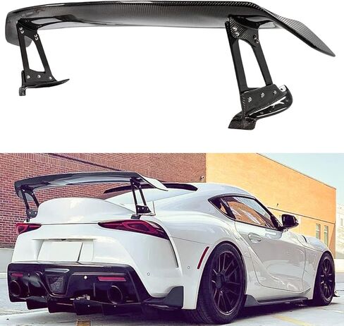 جناح سبويلر خلفي من ألياف الكربون الحقيقية بتصميم عالي GT متوافق مع 2020-2023 Toyota GR Supra A90 A91 in Saudi Arabia