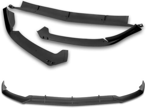 Q1-TECH, Front Bumper Lip fit for Compatible with 2015-2021 Mercedes-Benz (W205) C63 AMG Only, Front Bumper Lip Spoiler Air Chin Body Kit Splitter ABS, AP-Style (Painted Carbon) in Saudi Arabia