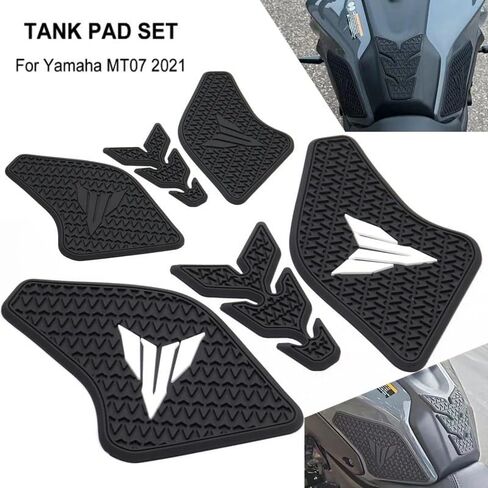 Tank Pad Fuel Tank Pad for Ya&maha MT 07 Mt07 MT-07 2021-2024 2022 2023 Motorcycle Tank Pads Protector Stickers Knee Grip Traction Pad in Saudi Arabia