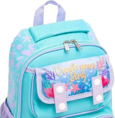 Disney Little Mermaid Backpack Purse for Girls - Bundle with 12" Miini Bag for Girls Featuring Ariel Plus Water Bottle, Stickers, More | Little Mermaid Small Backpack for Kids, Toddlers in Saudi Arabia