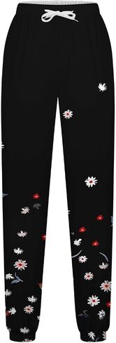 bmkBWO Sweatpants for Women,Fashion Graphic High Waisted Joggers Drawstring Lounge Pants with Pockets in Saudi Arabia