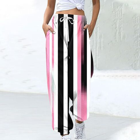 bmkBWO Sweatpants for Women,Fashion Graphic High Waisted Joggers Drawstring Lounge Pants with Pockets in Saudi Arabia