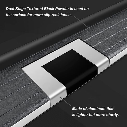 5.5Inches Running Boards Compatible with 2010-2024 Toyota 4Runner(Without Side Skirts) (Excl. 10-13 Sr5 & 10-24 Limited & 20-22 Nightshade Edition & 22-24 TRD Sport). Made with Aluminum. in Kuwait