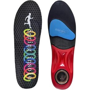 Springs with Airbag Sports Insoles for Men Women, Running Memory Foam Insoles for Shock Absorption, Plantar Fasciitis Arch Support Insoles (Black, Men 9-11/ Women 10-12-300mm) in Saudi Arabia