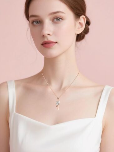 Dreamboat Sterling Silver Breast Cancer Necklace for Woman Pink Ribbon Pendant Necklace Cancer Awareness Hope Breast Cancer Survivor Gifts Jewelry in Saudi Arabia