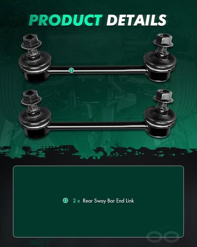 SCITOO 2 قطعة طقم تعليق 2 الخلفية Sway بار نهاية الروابط قضيب موازن صالح 2004 2005 2006 2007 2008 2009 2010 2011 لميتسوبيشي إنديفور in Saudi Arabia