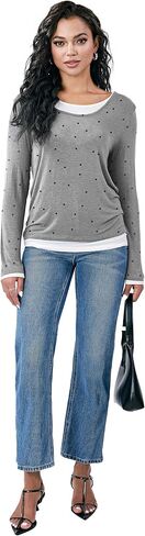 Long Sleeve Shirts for Women Casual, Basic Tees for Women Loose Fit, Lightweight Tunic Tops to Wear with Leggings in Saudi Arabia
