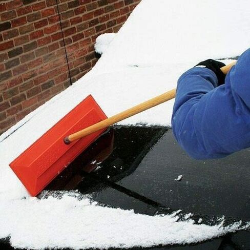 فرشاة SHUTTSCO التجارية شديدة التحمل للثلج SNO RAKE، مكنسة من الفينيل مطلية بالبلاستيك الخالي من الخدش لمجموعة السيارات، مستلزمات تاجر السيارات in Saudi Arabia