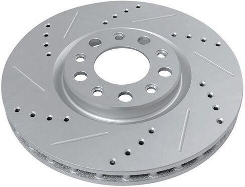 Detroit Axle - Front Brake Rotors for 2020 2021 2022 2023 2024 2025 Jeep Wrangler Gladiator, Drilled and Slotted Disc Brake Rotors Replacement : 12.99" inch Rotor in Saudi Arabia