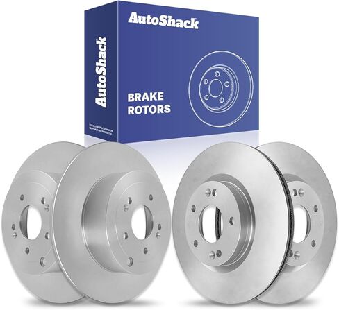 AutoShack Front & Rear Brake Rotors | Replacement For 2007-2009 Hyundai Santa Fe 2.7L 3.3L V6 AWD FWD | 4-PC Set in Saudi Arabia