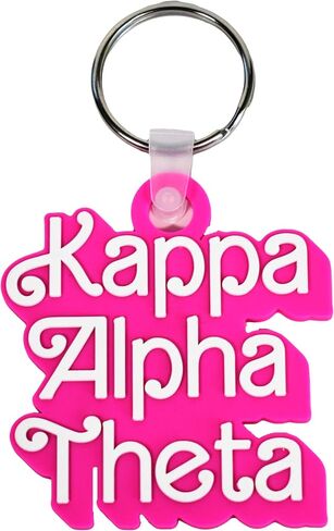 Sorority Shop Kappa Alpha Theta Keychain - Retro Dolly Sorority Name Design in Saudi Arabia