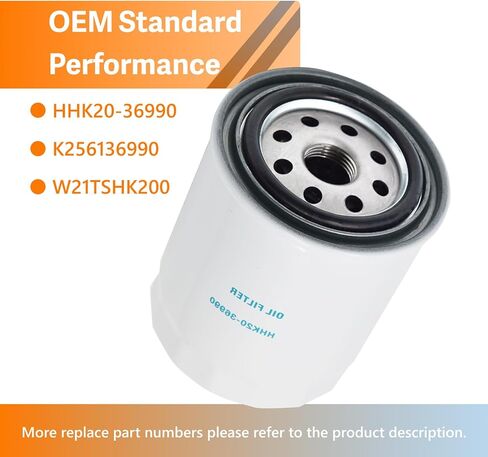 فلتر الزيت HHK20-36990 متوافق مع كوبوتا BX1500D BX1830D BX2230D BX2680 GR2020 GR2120 G2460 ZD18 ZD21 ZD25 ZD28 in Kuwait