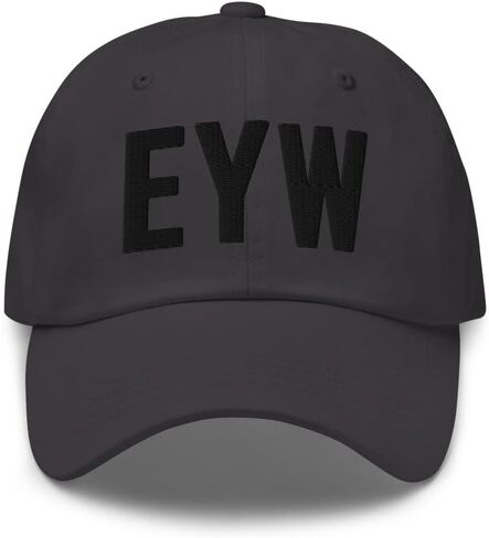 EYW Airport Code Hat Embroidered Dad Hat | Black Thread | Key West Florida Baseball Cap Travel Gift in Saudi Arabia